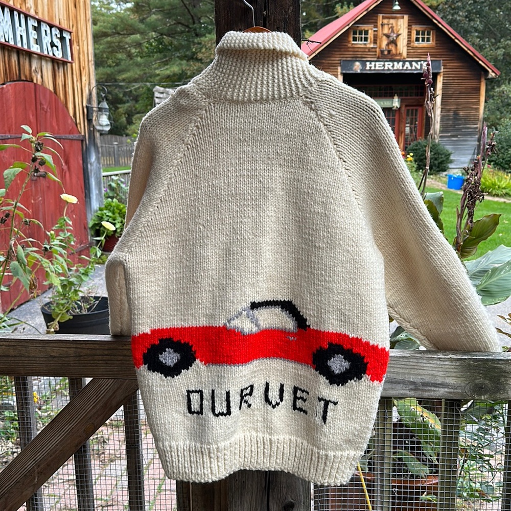 Beautiful corvette sweater handmade